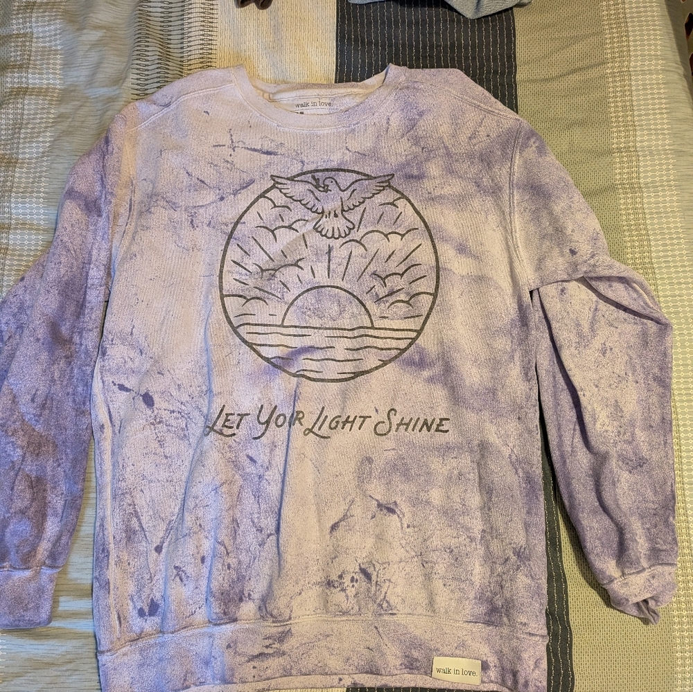 Walk In Love Tie Dye Crew Neck Sweatshirt